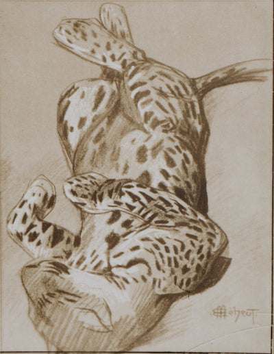 Mathurin MEHEUT : La Panthère, Lithographie signée