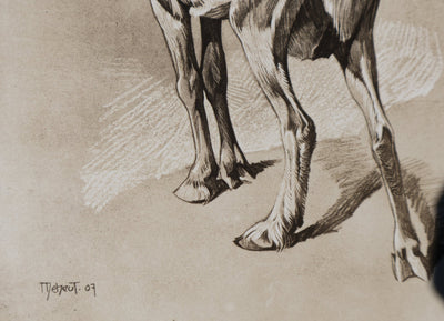 Mathurin MEHEUT : La Chèvre, Lithographie signée
