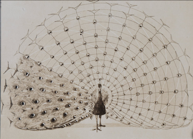 Mathurin MEHEUT : Le Paon, Lithographie signée