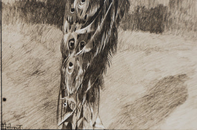 Mathurin MEHEUT : Le Paon, Lithographie signée