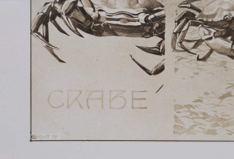 Mathurin MEHEUT : Le Crabe, Lithographie signée