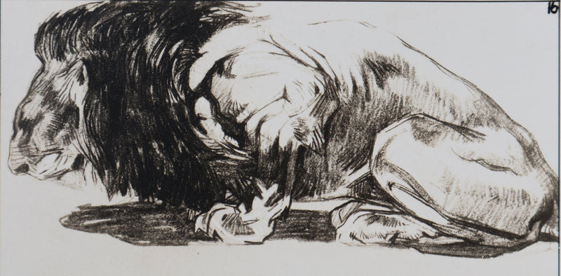 Mathurin MEHEUT : Le Lion, Lithographie signée