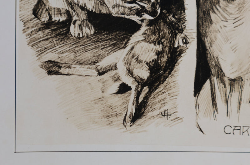 Mathurin MEHEUT : Le Caracal, Lithographie signée