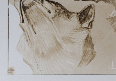 Mathurin MEHEUT : Le Loup, Lithographie signée