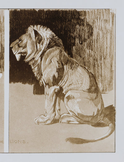 Mathurin MEHEUT : Le Lion, Lithographie signée