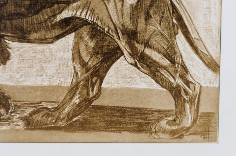 Mathurin MEHEUT : Le Lion, Lithographie signée