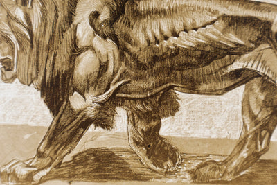 Mathurin MEHEUT : Le Lion, Lithographie signée