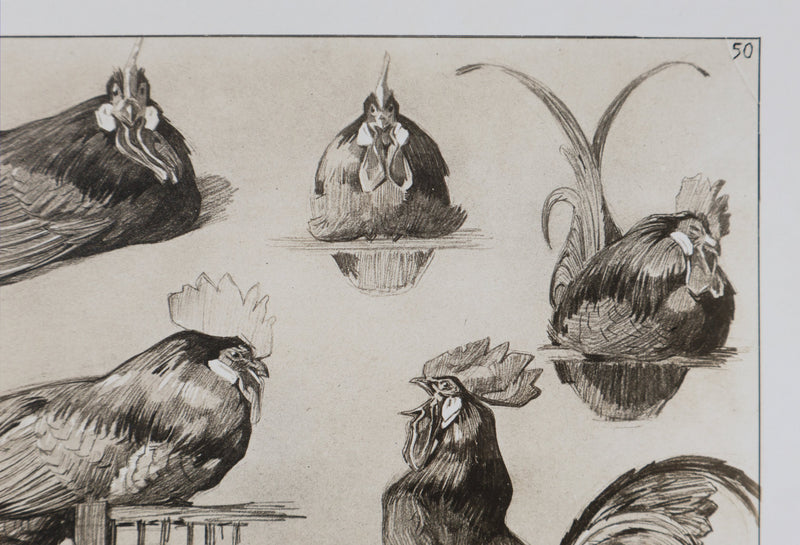 Mathurin MEHEUT : Le Coq, Lithographie signée