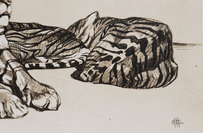 Mathurin MEHEUT : Le Tigre, Lithographie signée