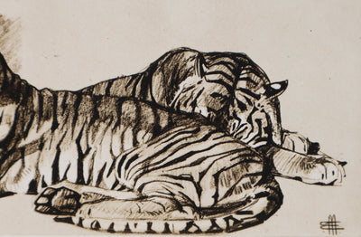 Mathurin MEHEUT : Le Tigre, Lithographie signée