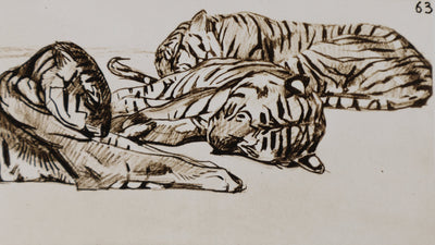 Mathurin MEHEUT : Le Tigre, Lithographie signée
