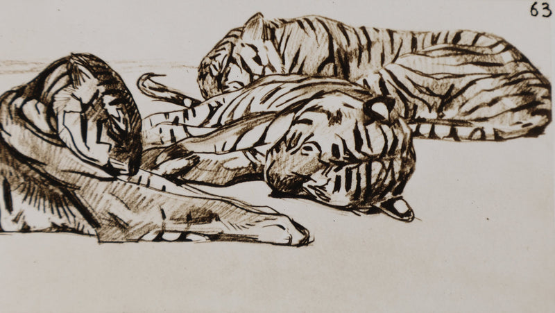 Mathurin MEHEUT : Le Tigre, Lithographie signée
