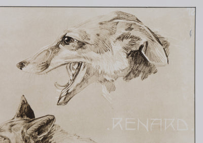 Mathurin MEHEUT : Le Renard, Lithographie signée