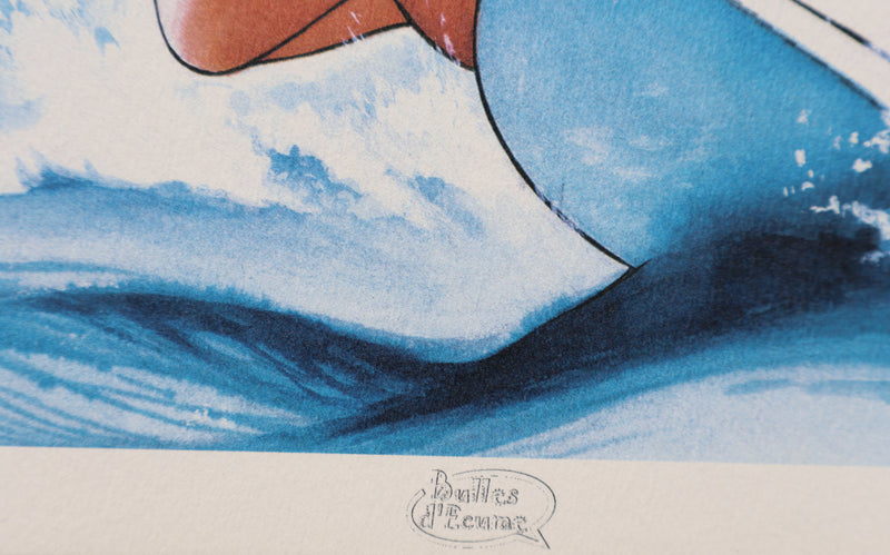 DANY : Planche à voile, Ex libris signé