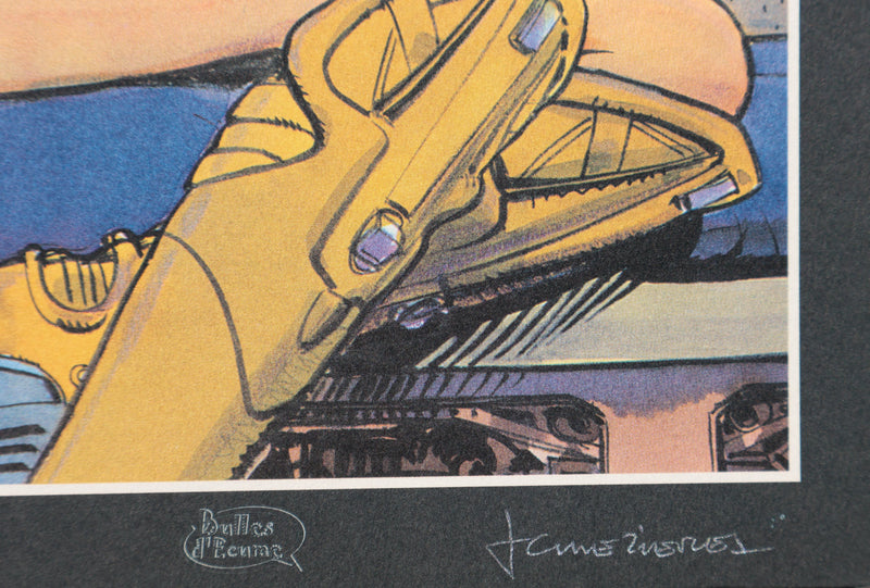J.C MÉZIÈRES : Cosmo‑Gardienne, Ex libris signé