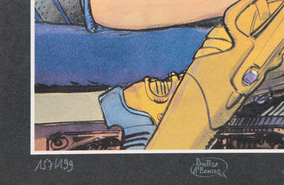 J.C MÉZIÈRES : Cosmo‑Gardienne, Ex libris signé