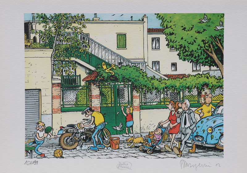 Franck MARGERIN : Quartier Libre, Ex Libris signé