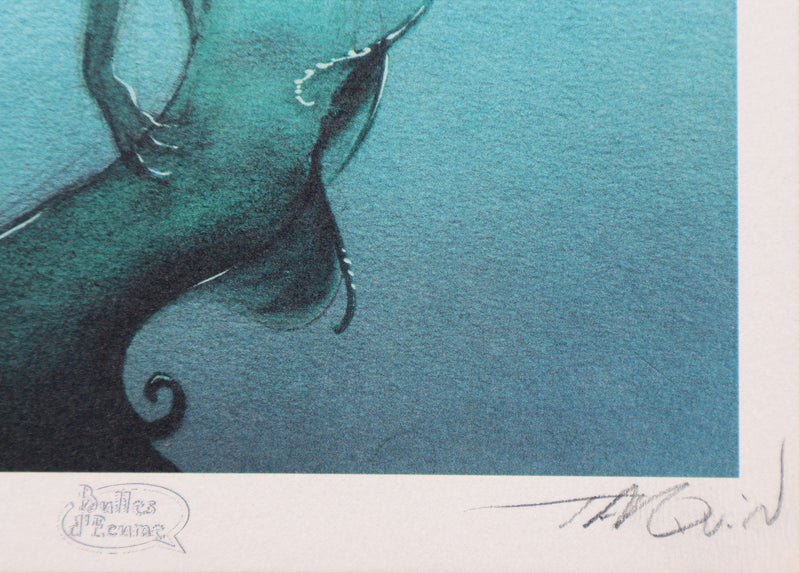 Didier TARQUIN : Reine des Profondeurs, Ex libris signé