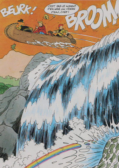 TIBET : Chick Bill en chute libre, Ex libris signé