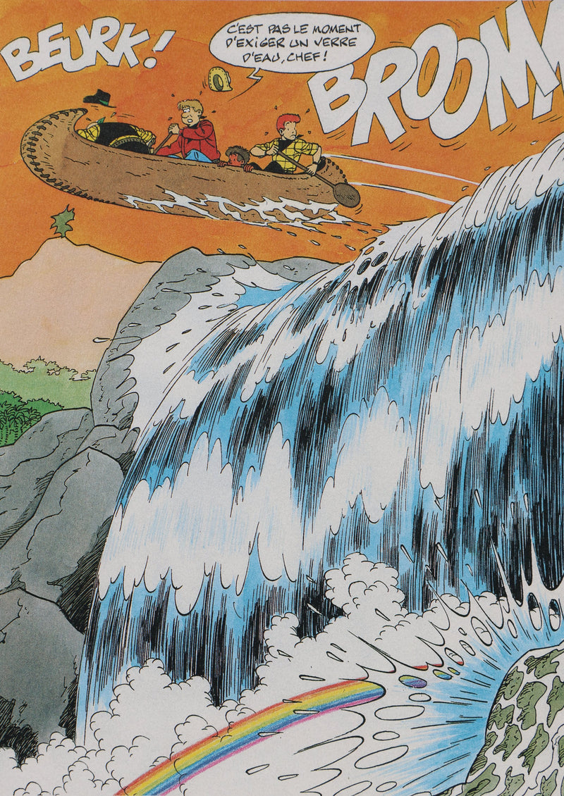 TIBET : Chick Bill en chute libre, Ex libris signé