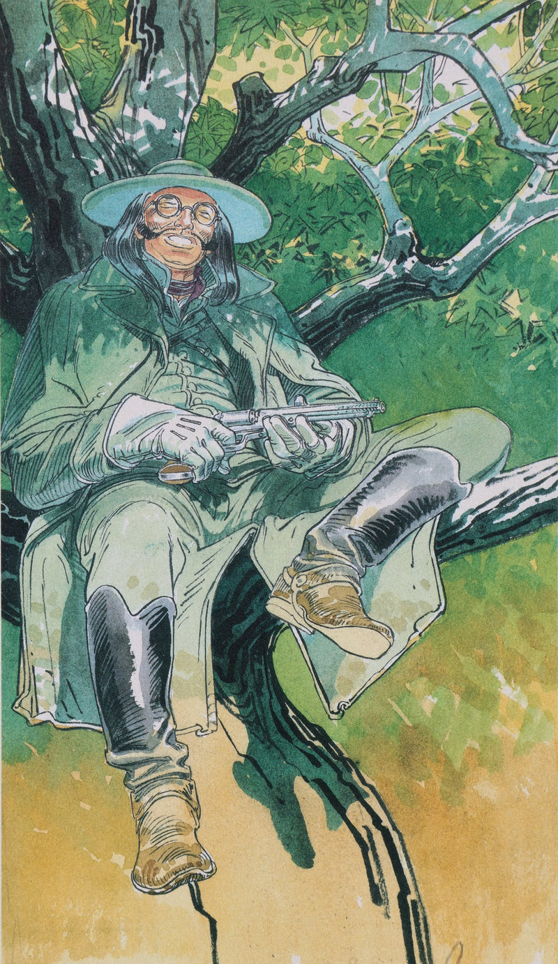 François BOUCQ : Le Tireur Souriant, Ex libris signé