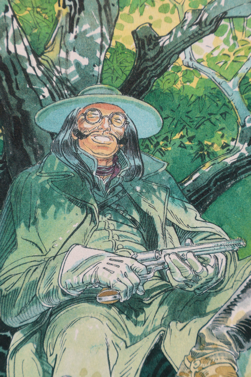 François BOUCQ : Le Tireur Souriant, Ex libris signé
