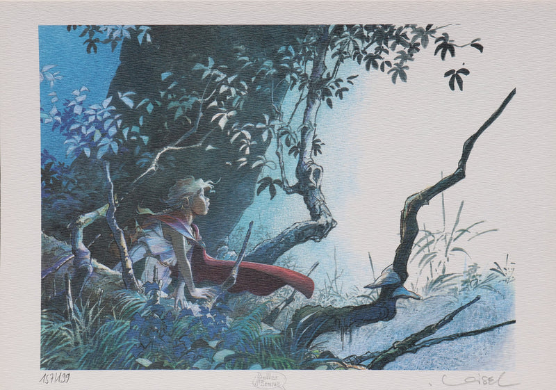 Régis LOISEL : Dans les bois, Ex libris signé