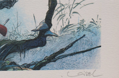 Régis LOISEL : Dans les bois, Ex libris signé