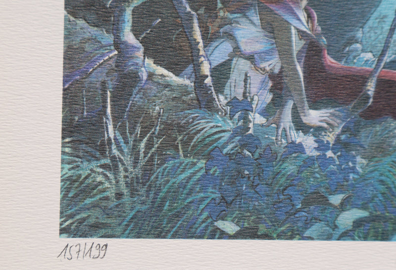 Régis LOISEL : Dans les bois, Ex libris signé