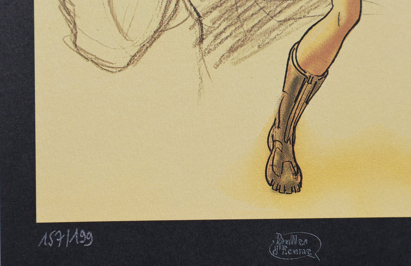 Enrico MARINI : Elle et l’Ombre, Ex libris signé