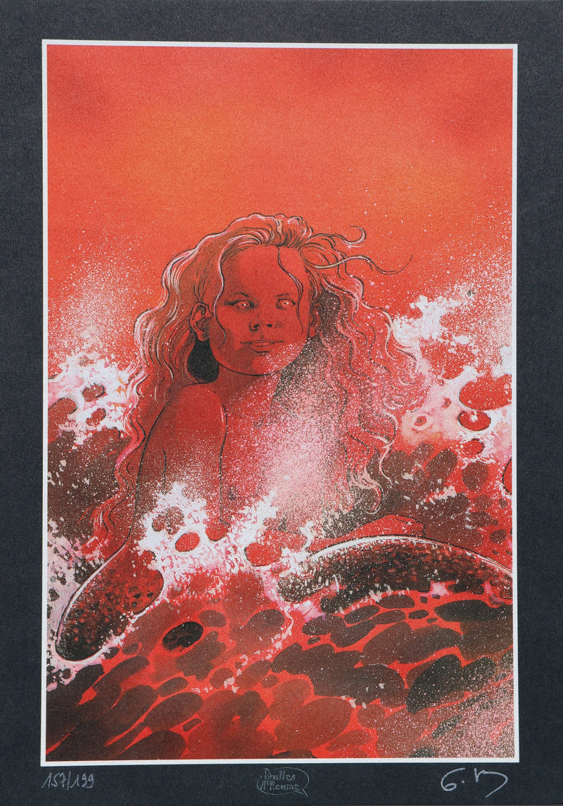 François BOURGEON : La Sirène Rouge, Ex libris signé