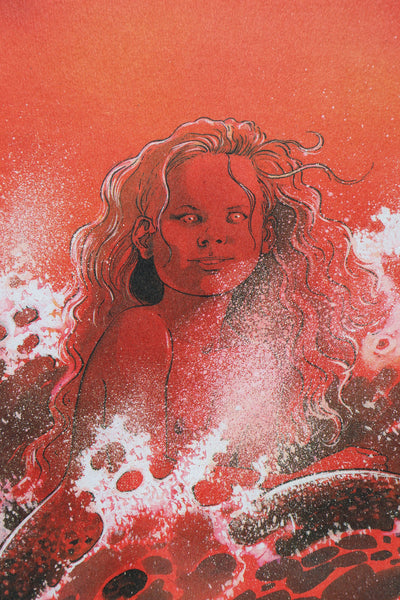 François BOURGEON : La Sirène Rouge, Ex libris signé