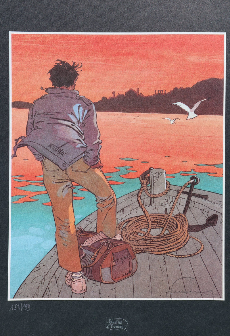 HERMANN : L’homme du large, Ex libris signé