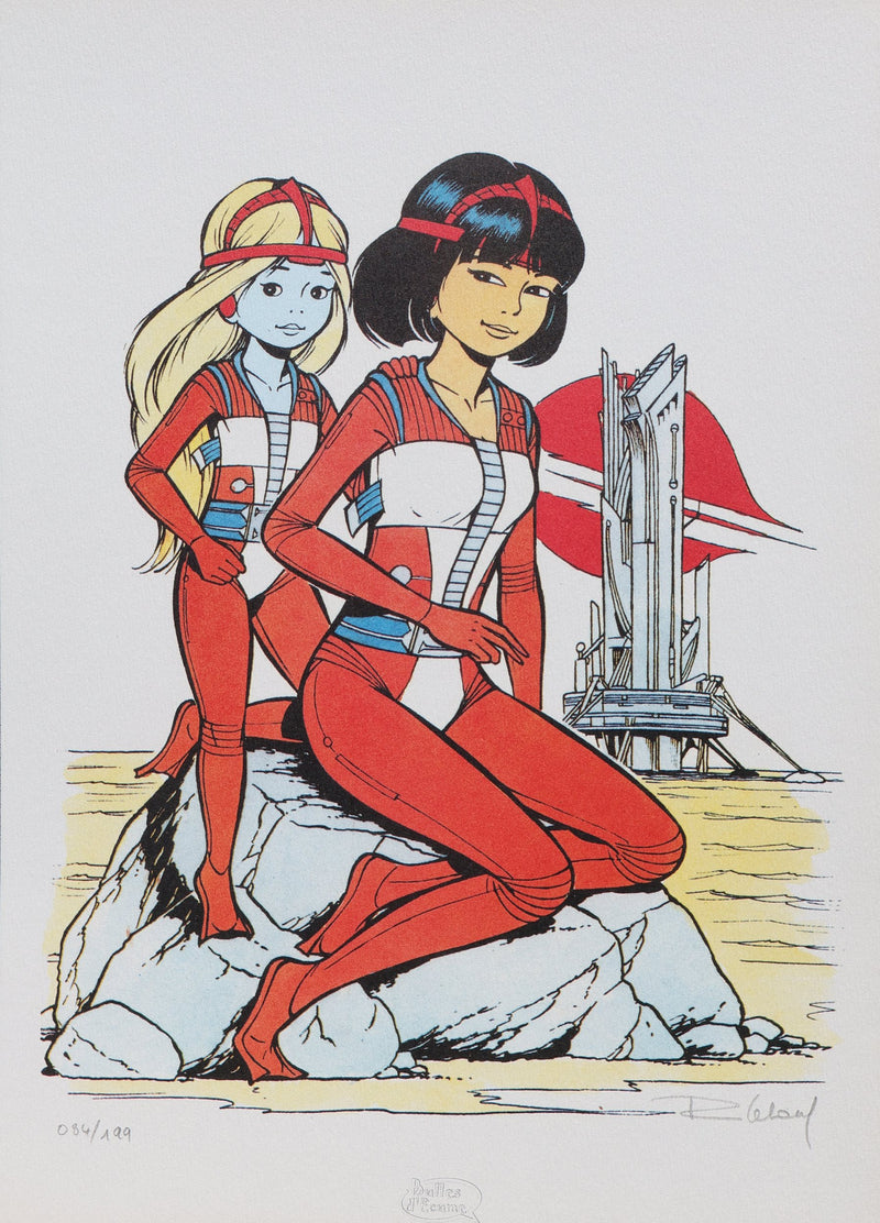 Roger LELOUP : Yoko Tsuno et Khâny, Ex libris signé