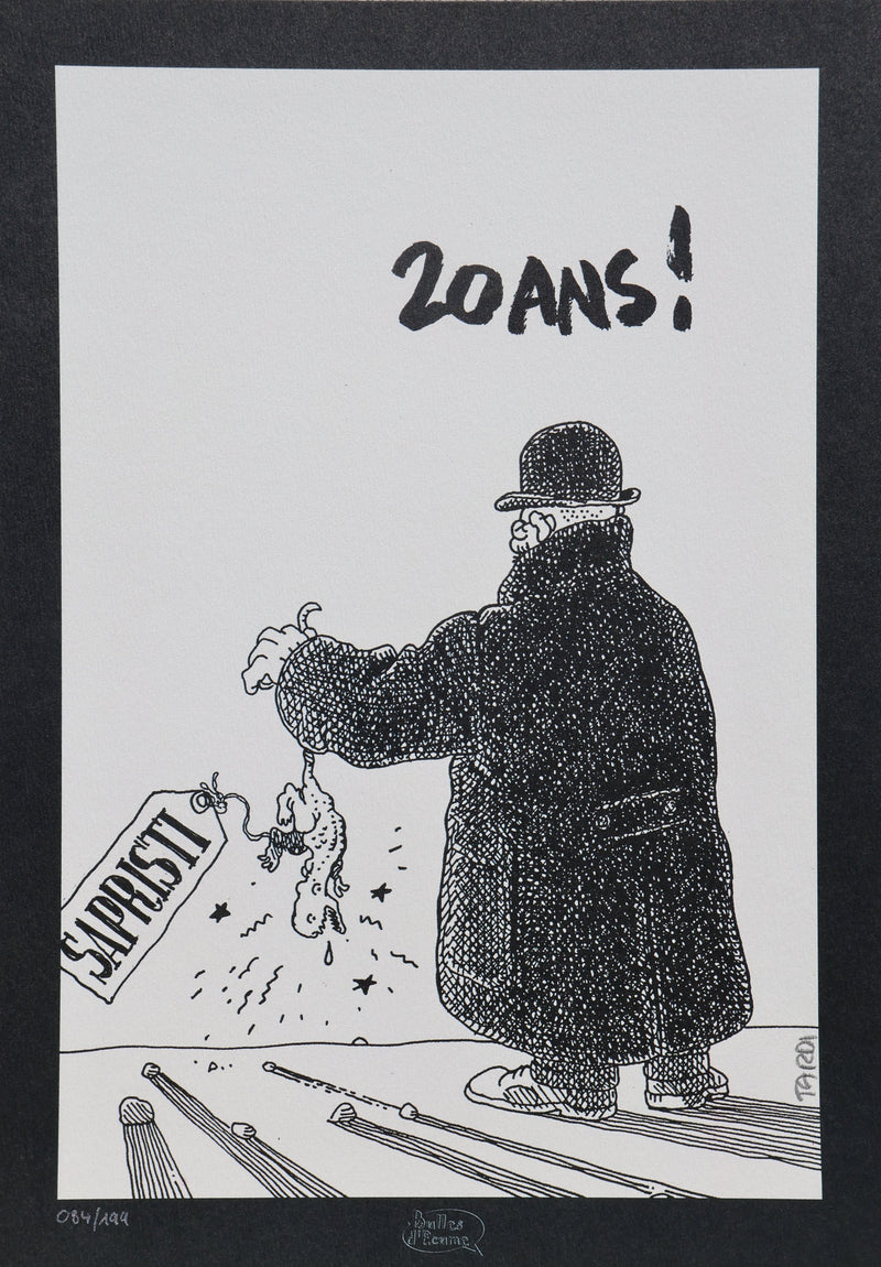 Jacques TARDI : 20 ans de Sapristi, Ex libris signé