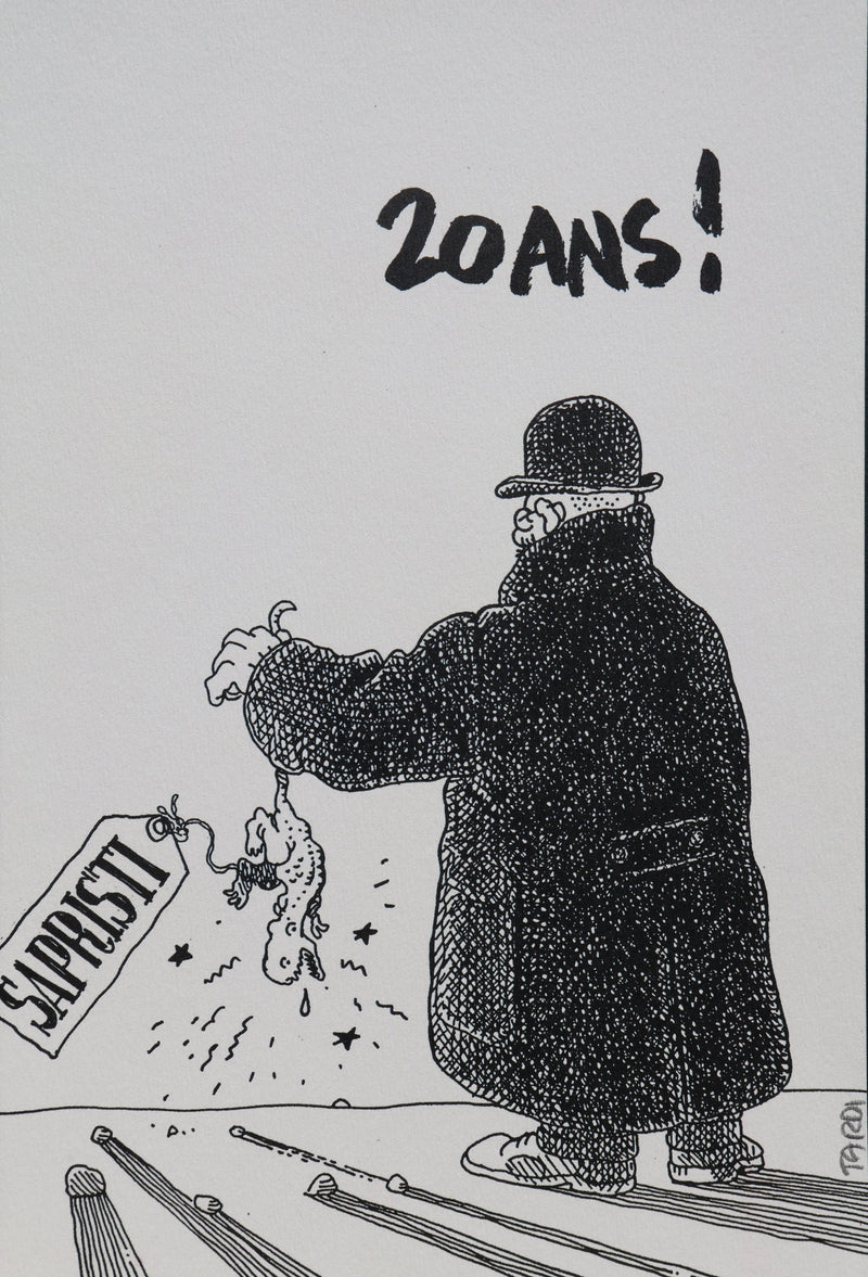 Jacques TARDI : 20 ans de Sapristi, Ex libris signé