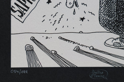 Jacques TARDI : 20 ans de Sapristi, Ex libris signé