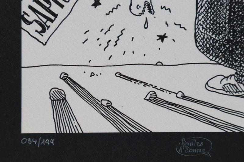 Jacques TARDI : 20 ans de Sapristi, Ex libris signé