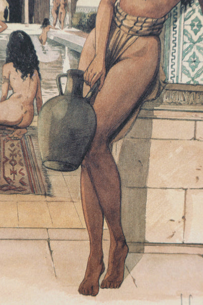 J.F CHARLES : Femmes au Palais d’Eau, Ex libris signé