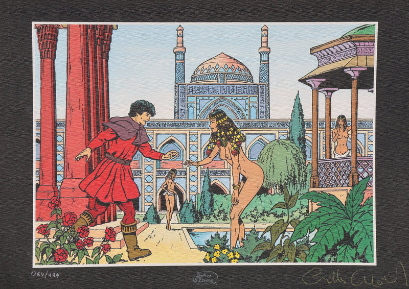 Gilles CHAILLET : Murmures au jardin, Ex libris signé