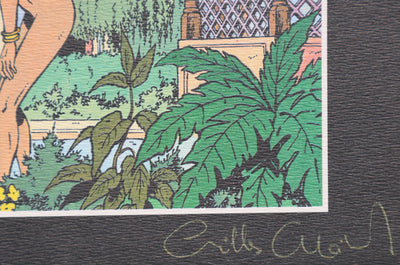 Gilles CHAILLET : Murmures au jardin, Ex libris signé