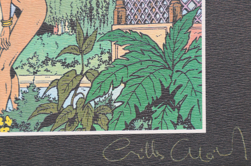 Gilles CHAILLET : Murmures au jardin, Ex libris signé