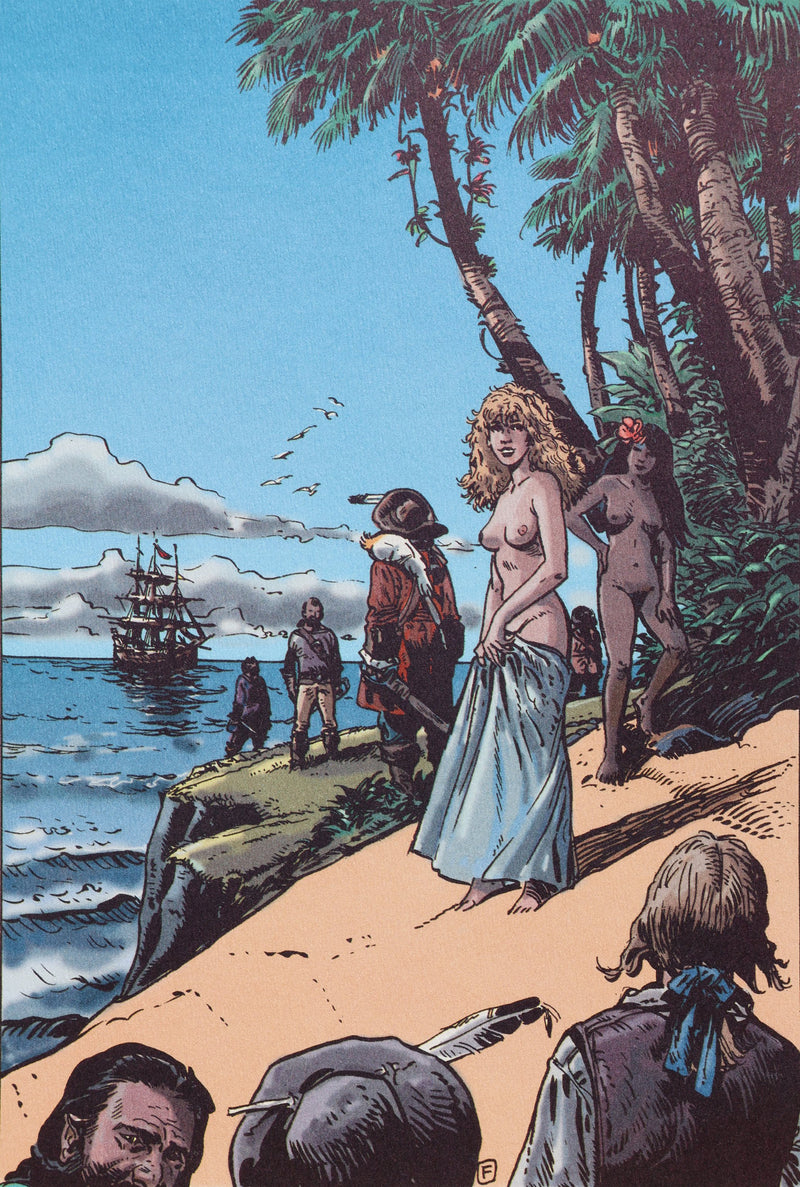 FRANZ : Île captive, Ex libris signé