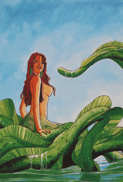 Serge FINO : Charme aquatique, Ex libris signé