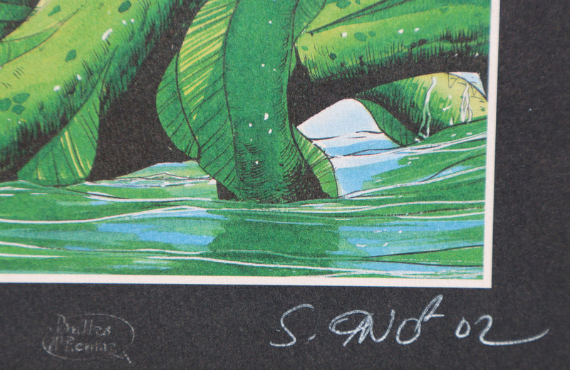 Serge FINO : Charme aquatique, Ex libris signé