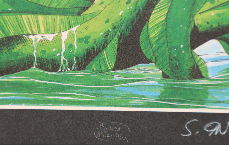 Serge FINO : Charme aquatique, Ex libris signé