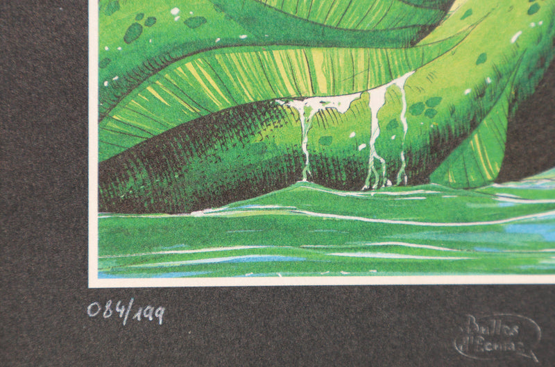 Serge FINO : Charme aquatique, Ex libris signé