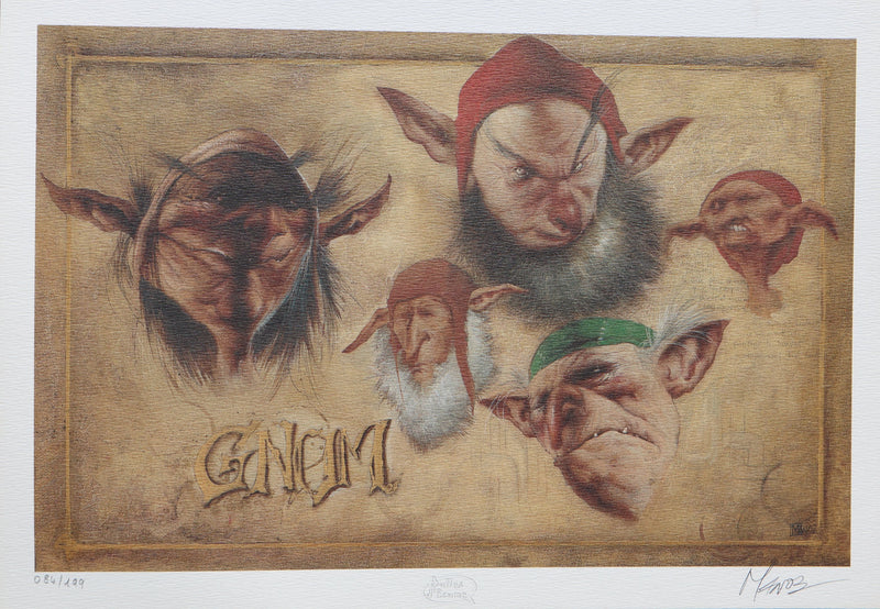Emmanuel CIVIELLO : Les Gnomes, Ex libris signé