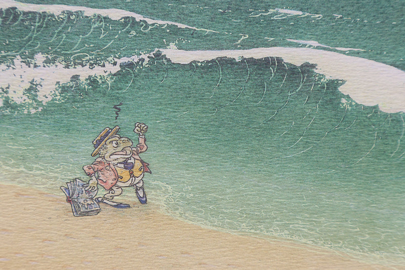 Michel PLESSIX :  Lecture à la mer, Ex libris signé
