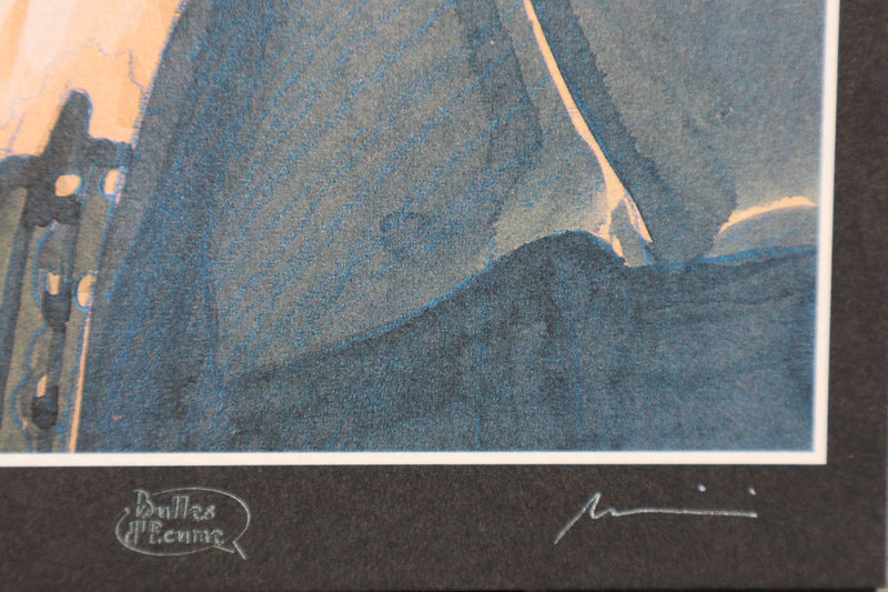 Enrico MARINI : Mejai, Ex libris signé